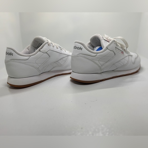 Womens Reebok Classic Leather Athletic Shoe - White / Gum size 9.5 - Picture 5 of 11